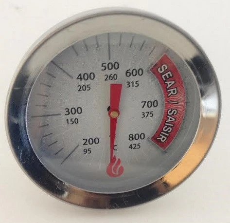 2" Round Temperature Gauge, Charbroil, Chargriller, King Griller - 00015 1 2" Round Temperature Gauge, Charbroil, Chargriller, King Griller - 00015