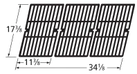 17 3/8 X 34 1/8, Cast Iron Cooking Grids, Grill Chef