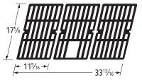 17 5/8 X 33 15/16 Brinkmann Matte Cast Iron Cooking Grid - 63883