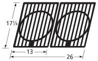 17 1/4 X 26, Stok Cast Iron Cooking Grids - 64332