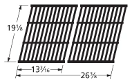 19 1/8 X 26 3/8, Cast Iron Cooking Grid, Perfect Flame - 61812