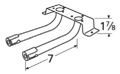 L-shaped Twin Venturi Tubes | BBQ Tek