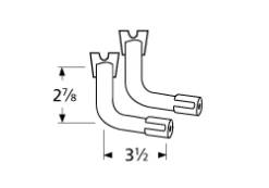 Charbroil Replacement Zinc Plated Steel Special Venturi Pair