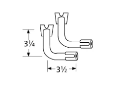 Charbroil Replacement L-shaped Venturi Pair