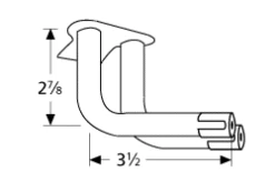 Fiesta 3 1/2 X 2 7/8, L-shaped Twin Venturi